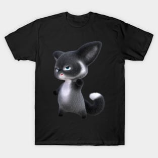 3D rendering of a furry fox cartoon. transparent background T-Shirt